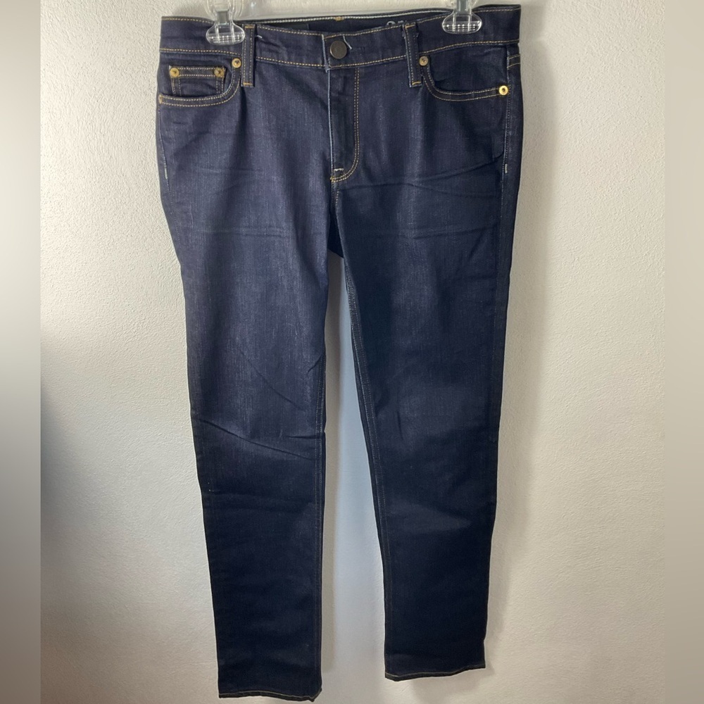 J Crew Dark Wash Matchstick Blue Jeans Sz 27
